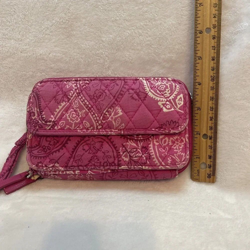 Vera Bradley‎ Wallet Wristlet Pink Paisley - Picture 12 of 12